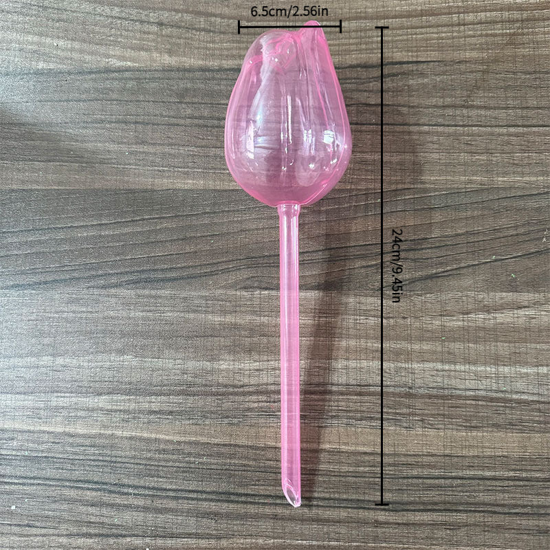 Pink Tulip Plant Watering Balls Suitable For Indoor And Outdoor Plants Automatic Plant Drippers Automatic Watering