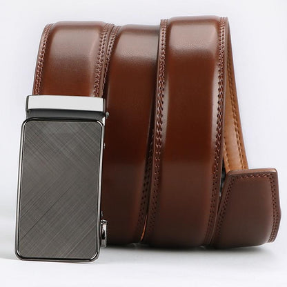 Men's Slider Ratchet Belt, Perfect As A Gift, Pairs Well With Dress Pants, Shirt And Oxford Shoes, Can Be Tailored