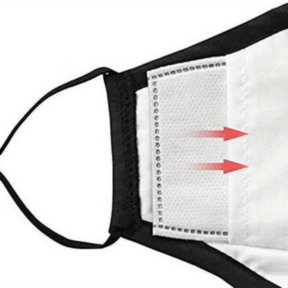 3-piece Set-Cotton Reusable And Adjustable Mask With Filter Bag